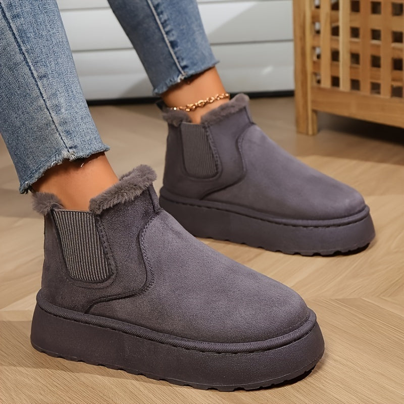 Winter Ladies Chunky-Heel Boots