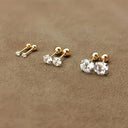 Set of 3 Pairs of Elegant Earrings