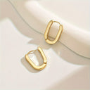Elegant Geometric Hoop Earrings