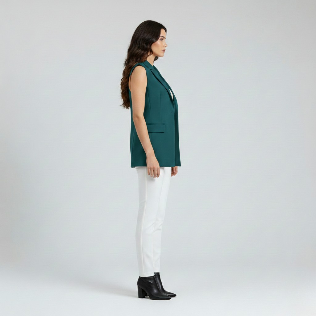 Women's Belted Longline Gilet