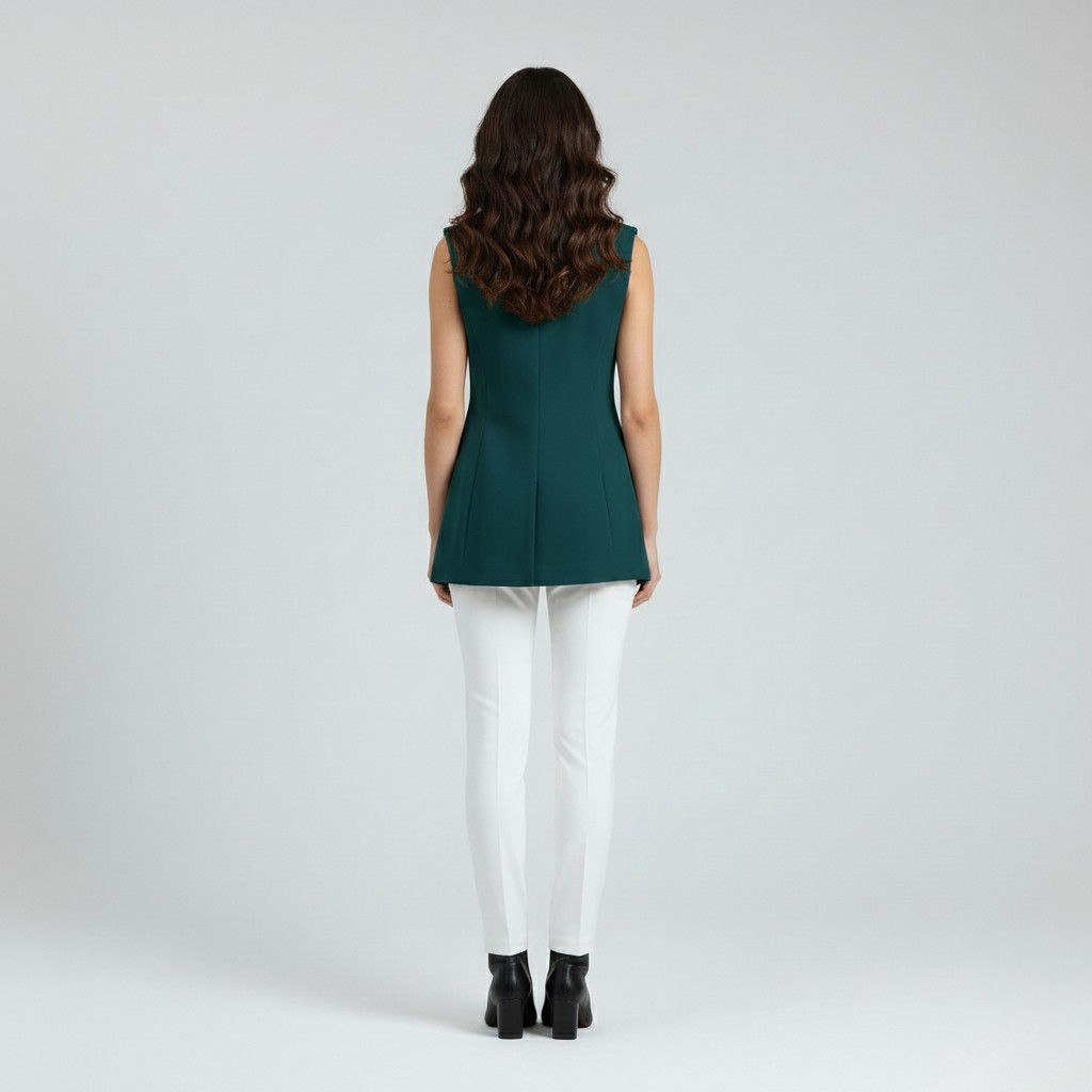 Women's Belted Longline Gilet