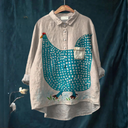 Henrietta | Playful Dotted Chicken T-Shirt