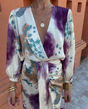ELKE | DRESS WITH V-NECK