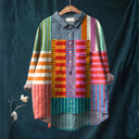 Isla | Colour Block Stripe Shirt