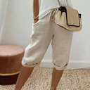 Nathalie™ | Soft Tailored Capri Shorts