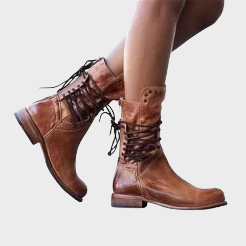 Rhea – Robust Lace-Up Ankle Boots