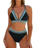 Stephanie | Figure-Hugging Bikini Set with Contrast Details