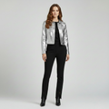 Women's Metallic Cropped Jacket