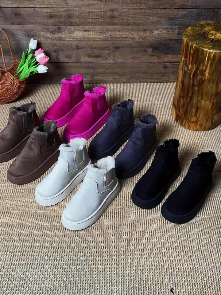 Winter Ladies Chunky-Heel Boots