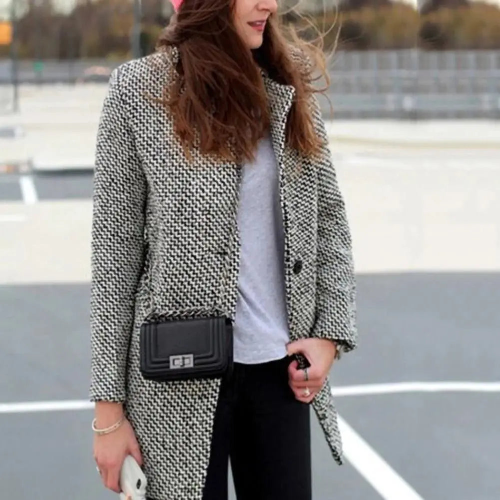 Audrey Elegant Midi-Length Coat for a Stylish Look