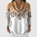 Maeve | Elegant Floral Jumper with Collar
