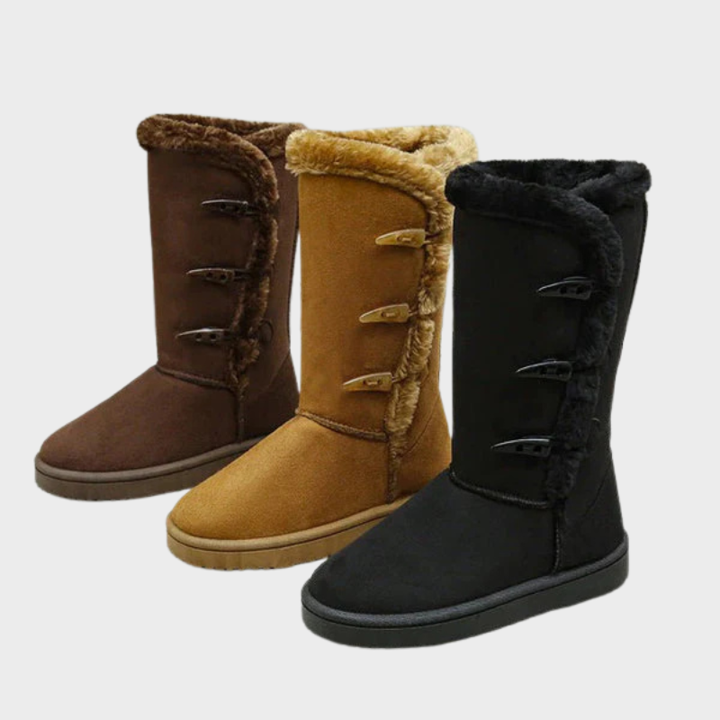 Nova – Cosy Winter Boots with Button Closure