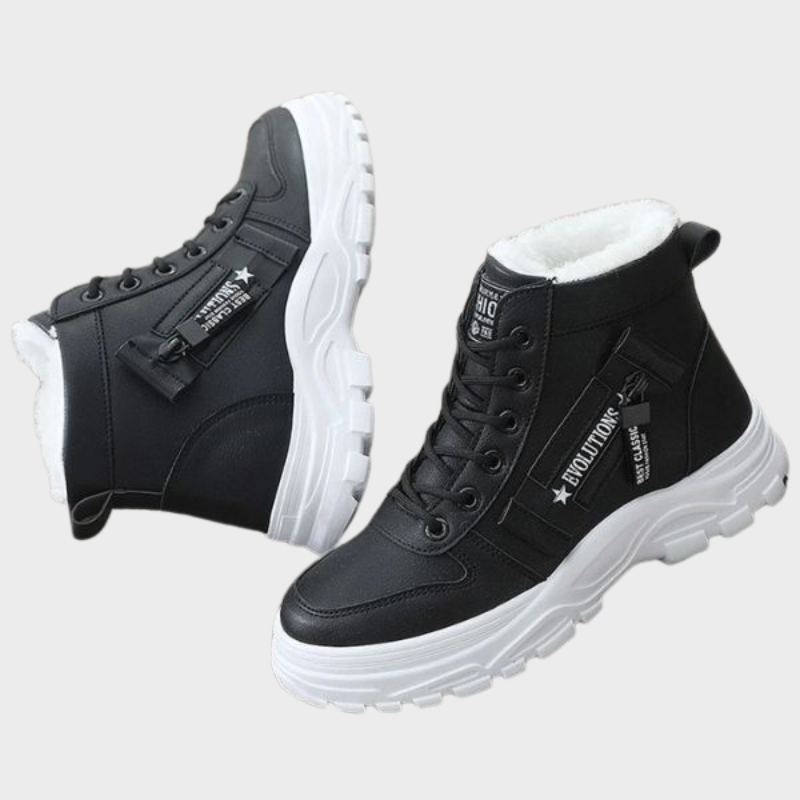 Lexi – Chunky High-Top Boots with Zip