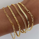 Ellen – Gold Bracelet Set