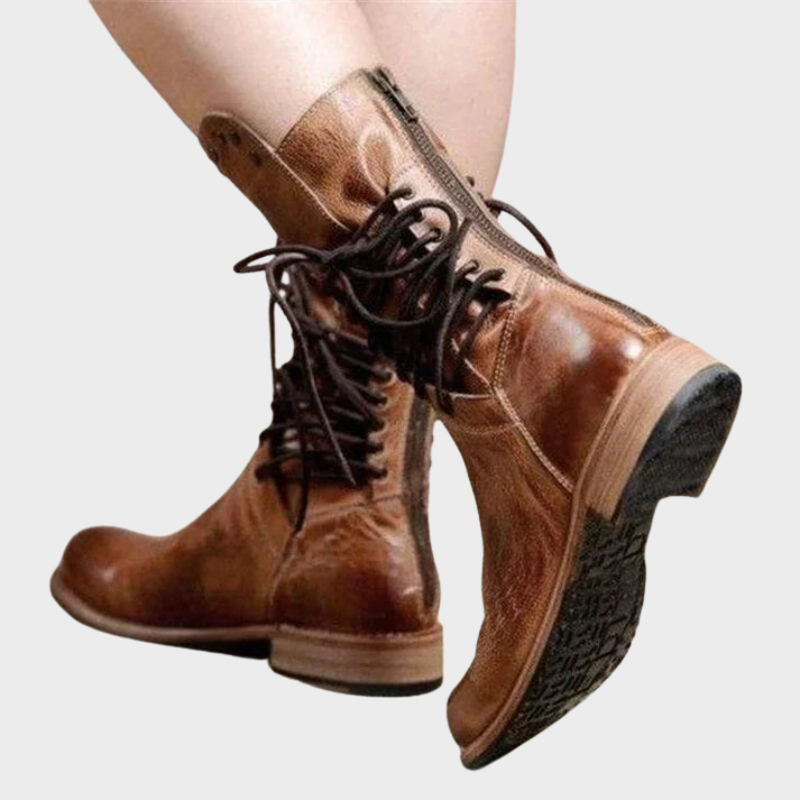 Rhea – Robust Lace-Up Ankle Boots