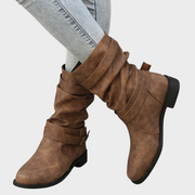 Tessa – Casual Ankle Boots with Buckle