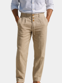 MATTEO LIGHTWEIGHT LINEN SUMMER TROUSERS
