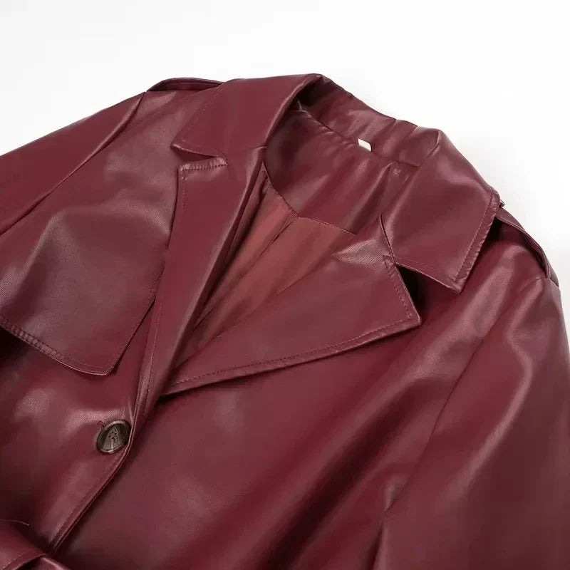 Long Women's Jacket with Lacing Details | Ideal for Spring & Summer