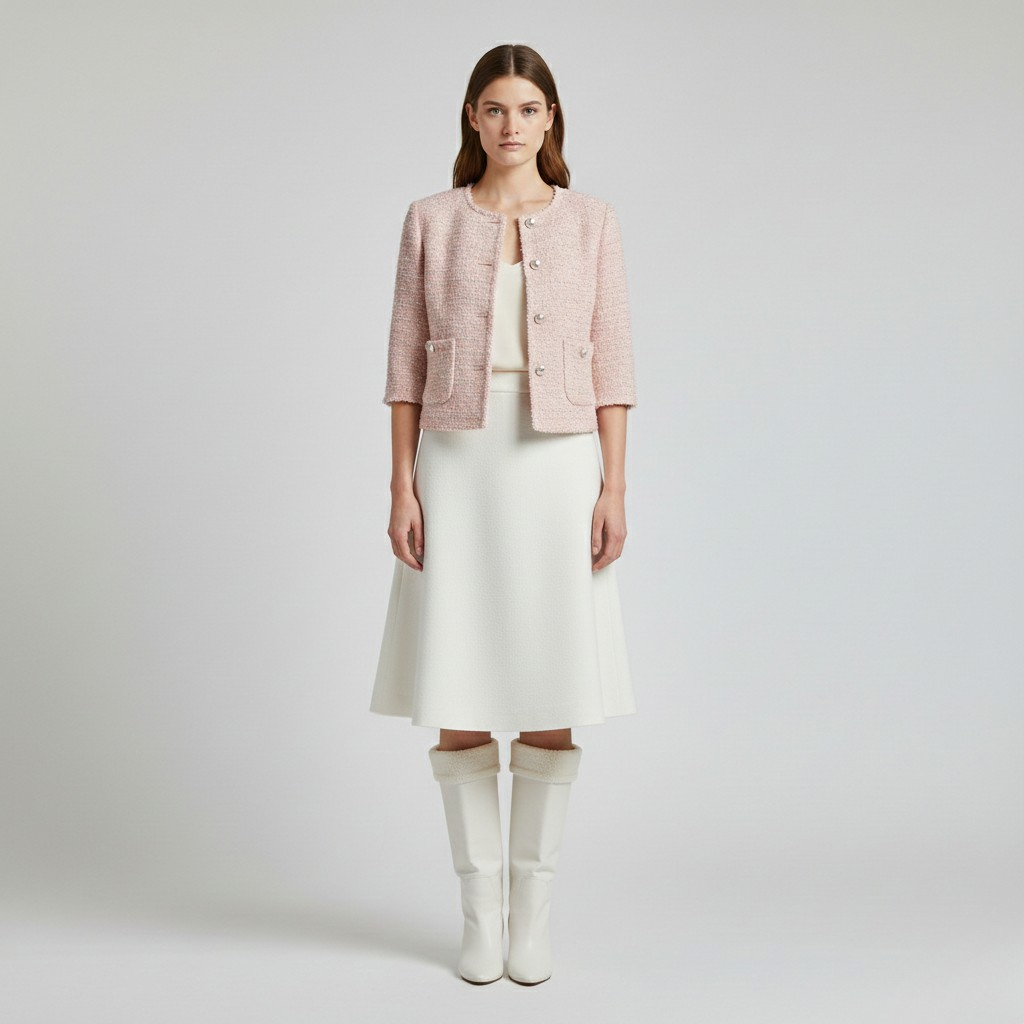 Women's Cropped Bouclé Jacket