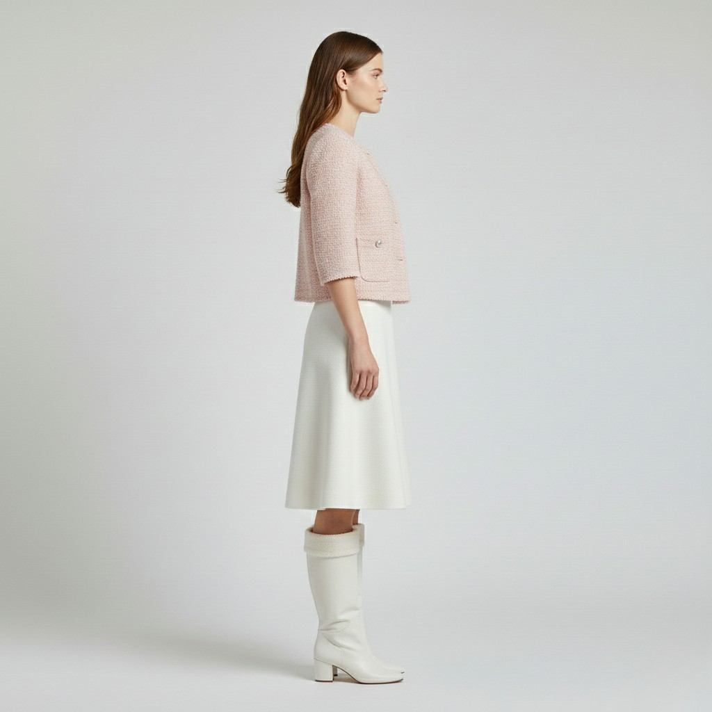 Women's Cropped Bouclé Jacket