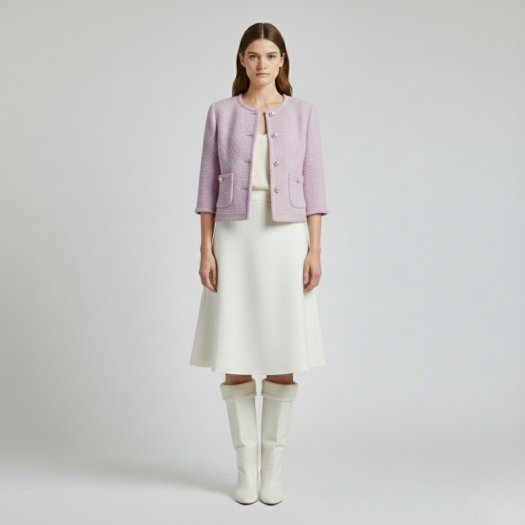 Women's Cropped Bouclé Jacket