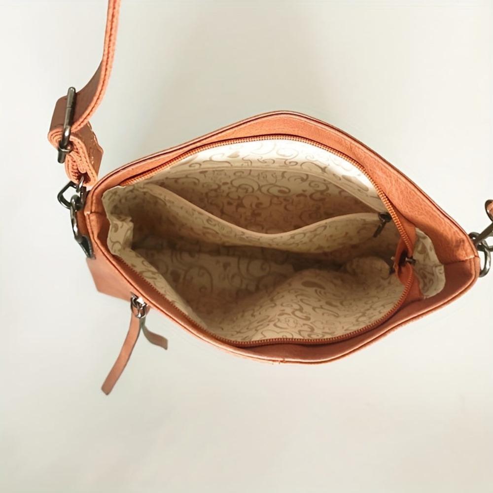 Lina - Vintage Shoulder Bag with Checkered Pattern