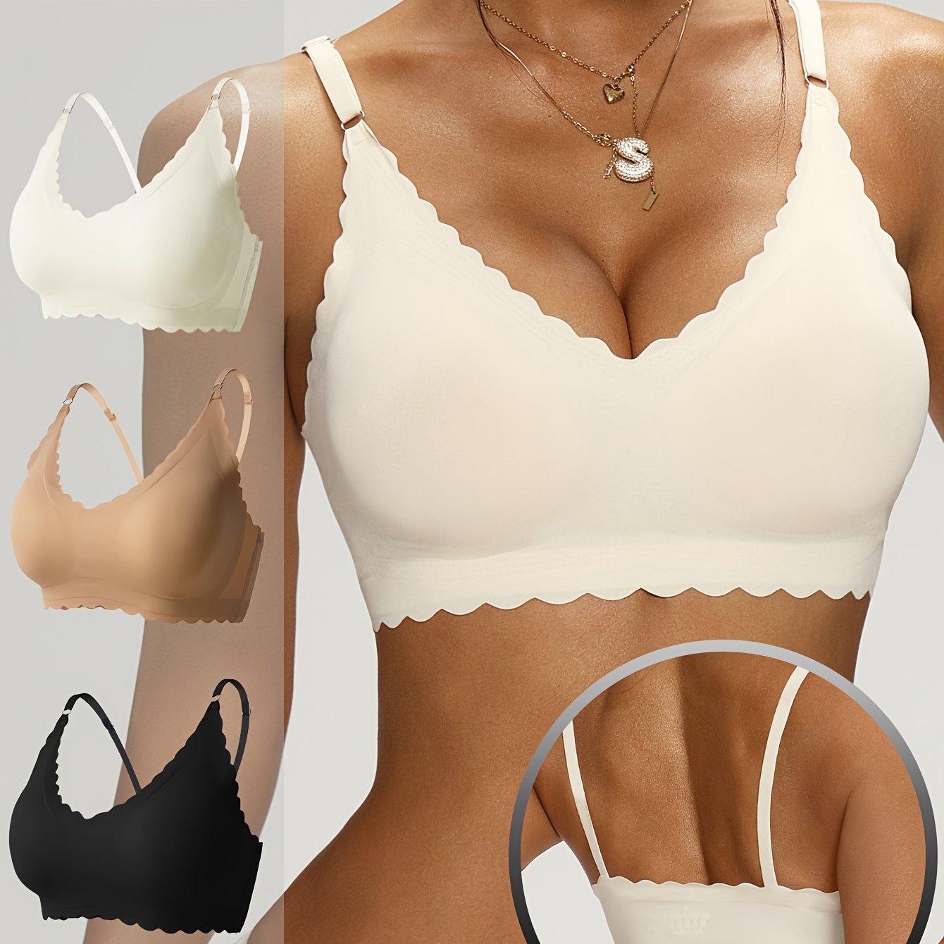 3-Pack High Comfort Bra