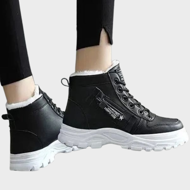 Lexi – Chunky High-Top Boots with Zip