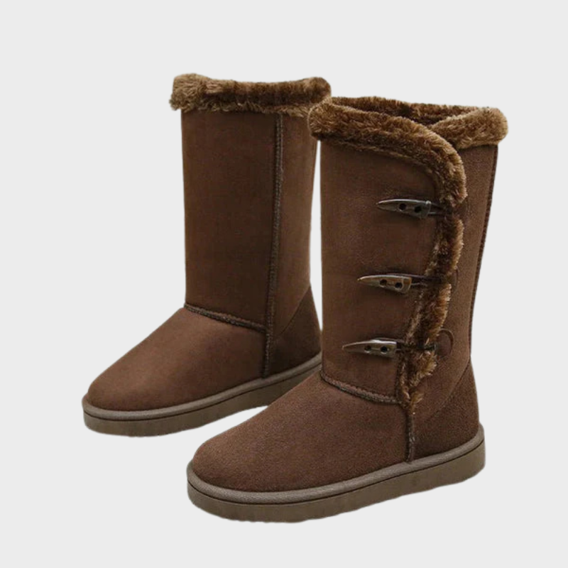 Nova – Cosy Winter Boots with Button Closure