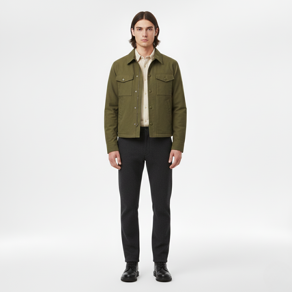 Men's Green Field Jacket