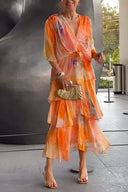 Cassia – Elegant Chiffon Dress