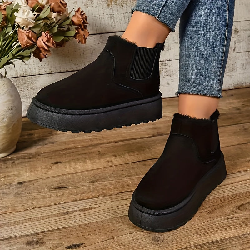 Winter Ladies Chunky-Heel Boots