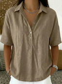 Tessa Blouse with Collar and Button Detail