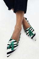 Riane™ | Zebra Green Moccasins