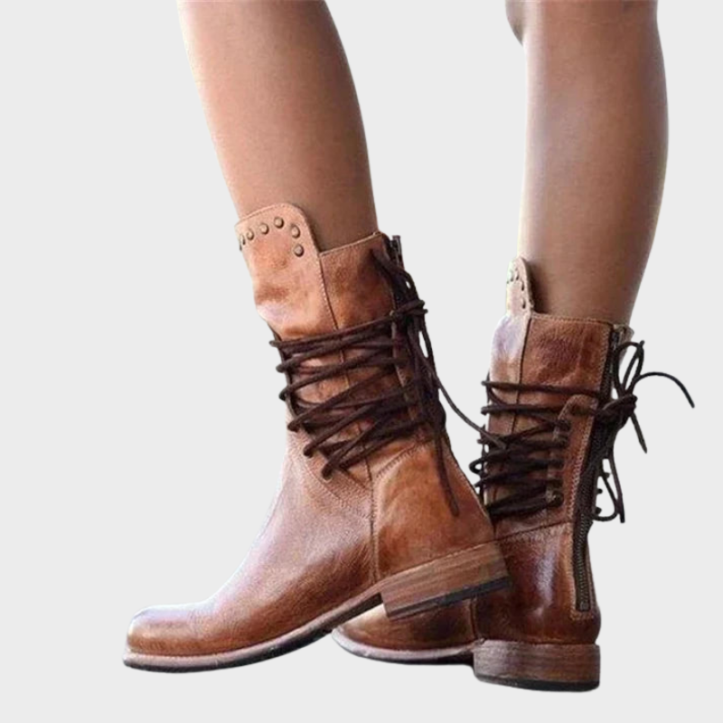 Rhea – Robust Lace-Up Ankle Boots