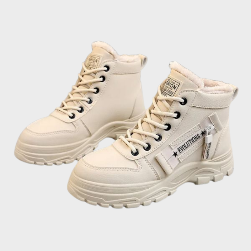 Lexi – Chunky High-Top Boots with Zip