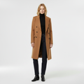Women's Double-Breasted Long Coat