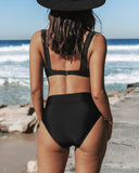Solid High-Waisted Bikini