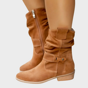 Mira – Casual Ankle Boots with Buckle