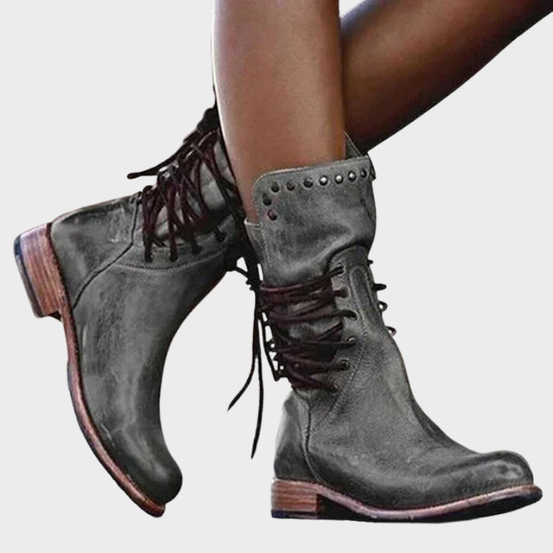 Rhea – Robust Lace-Up Ankle Boots