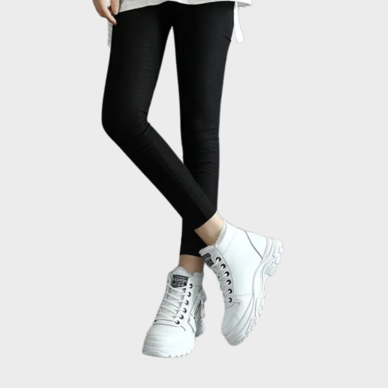 Lexi – Chunky High-Top Boots with Zip