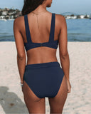 Solid High-Waisted Bikini