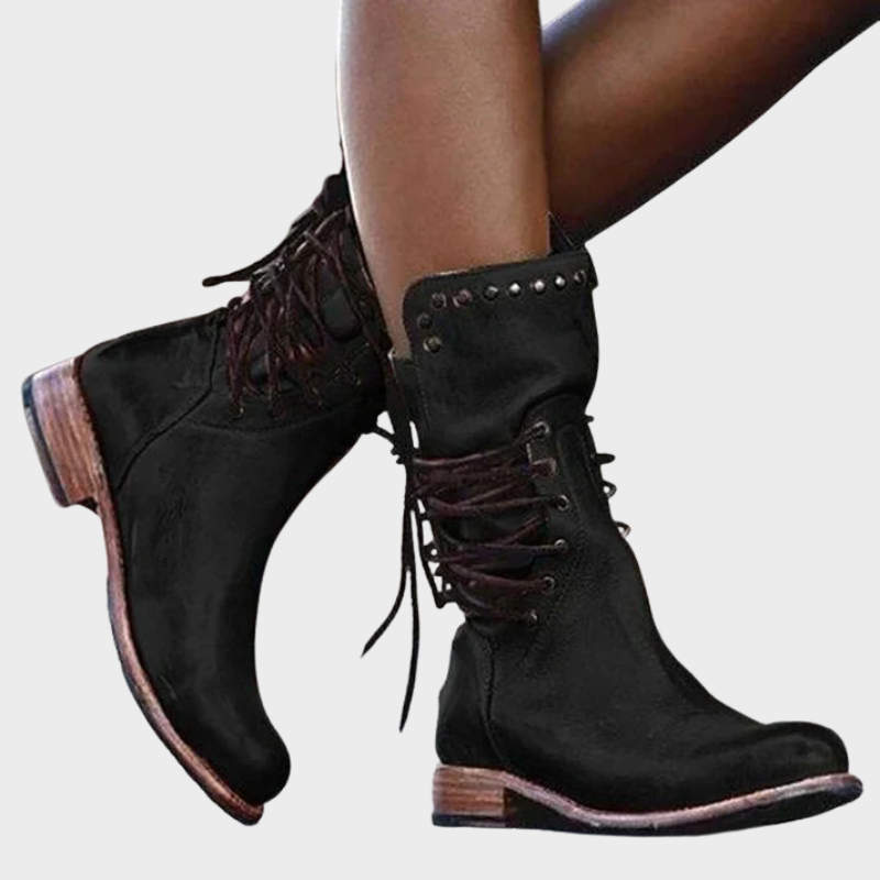 Rhea – Robust Lace-Up Ankle Boots