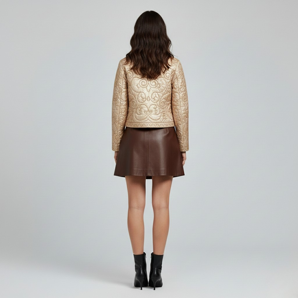 Women's Embroidered Quilted Jacket