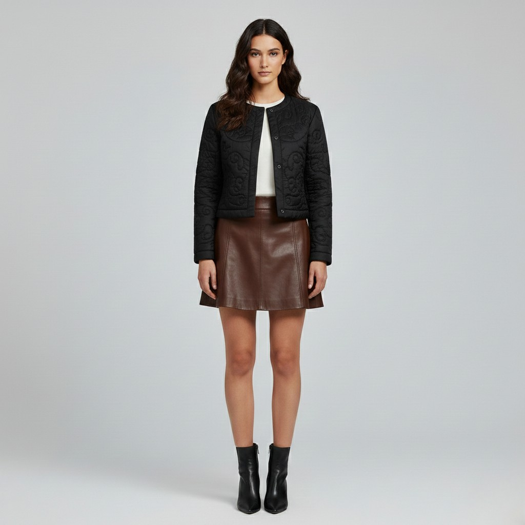 Women's Embroidered Quilted Jacket