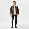 Men's Faux-Shearling Collar Jacket