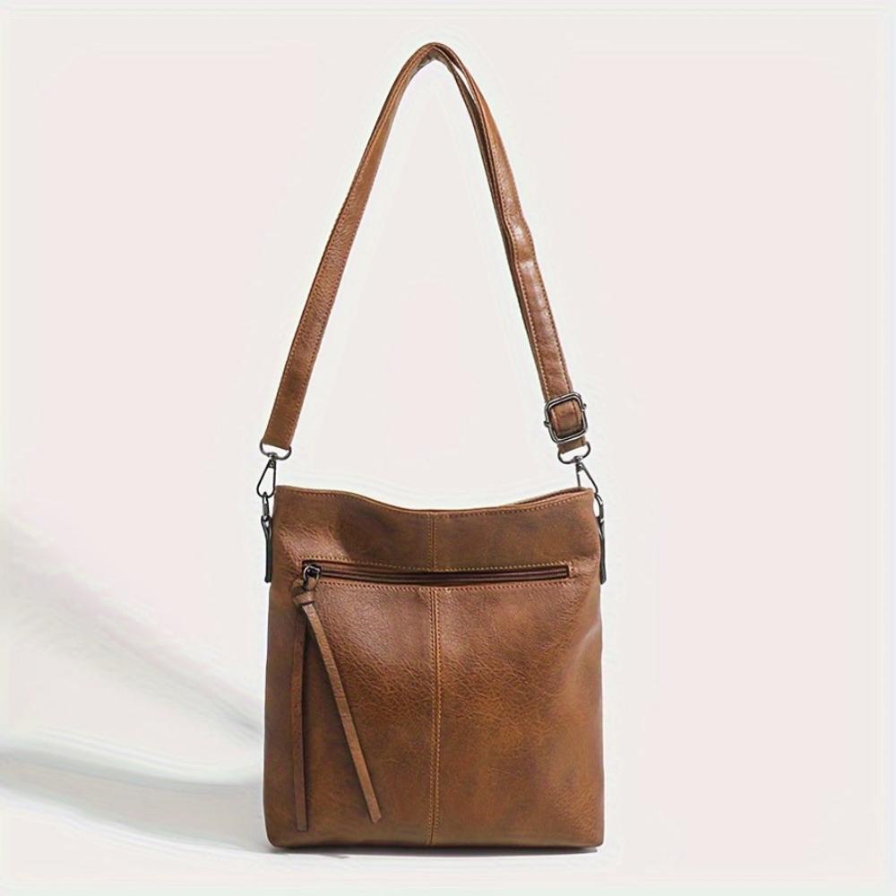 Lina - Vintage Shoulder Bag with Checkered Pattern