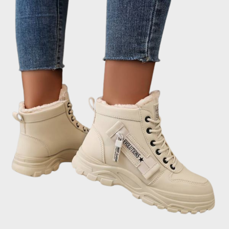 Lexi – Chunky High-Top Boots with Zip