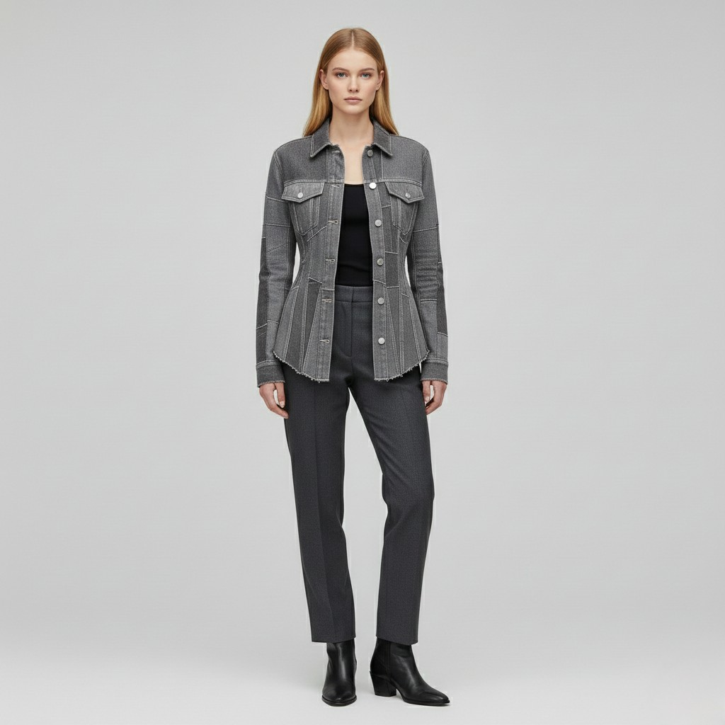Women's Panel Denim Jacket