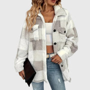 Selina – Stylish Checked Button-Down Jacket